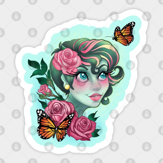 Sister of Seasons - April Sticker by InkyMcStapleface